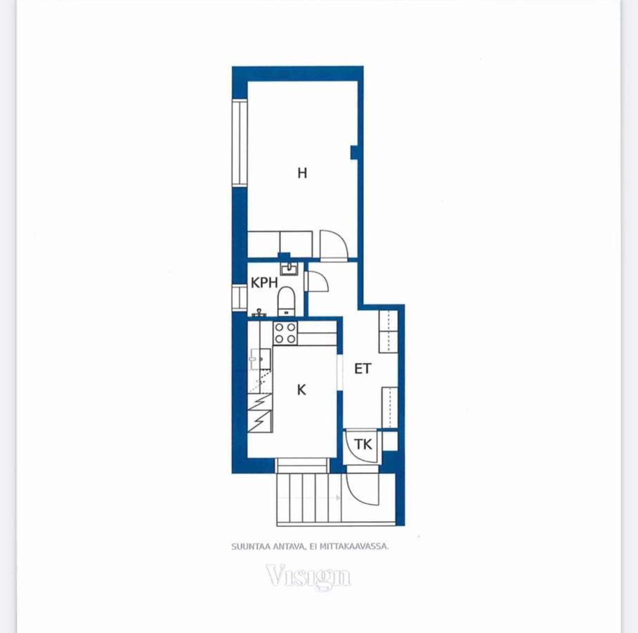 Yksioe 1 Km Jokirannasta Foeriltae/ 2 Km Torilta Apartamento Turku Exterior foto
